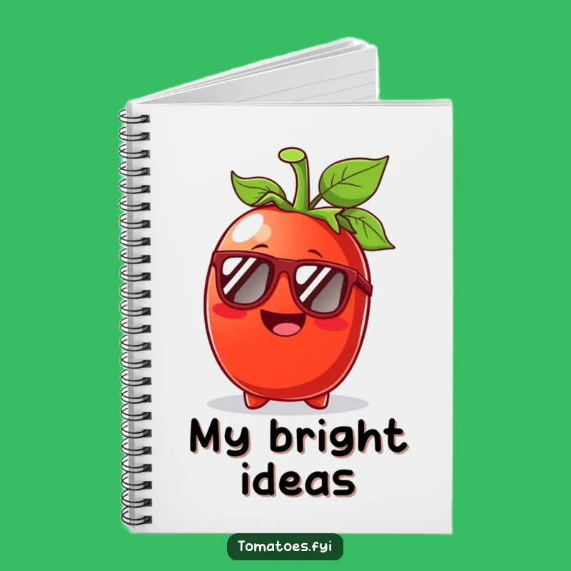 Funny Tomato Sunglasses Notebook: Sunny day journaling, perfect funny gift for writers.