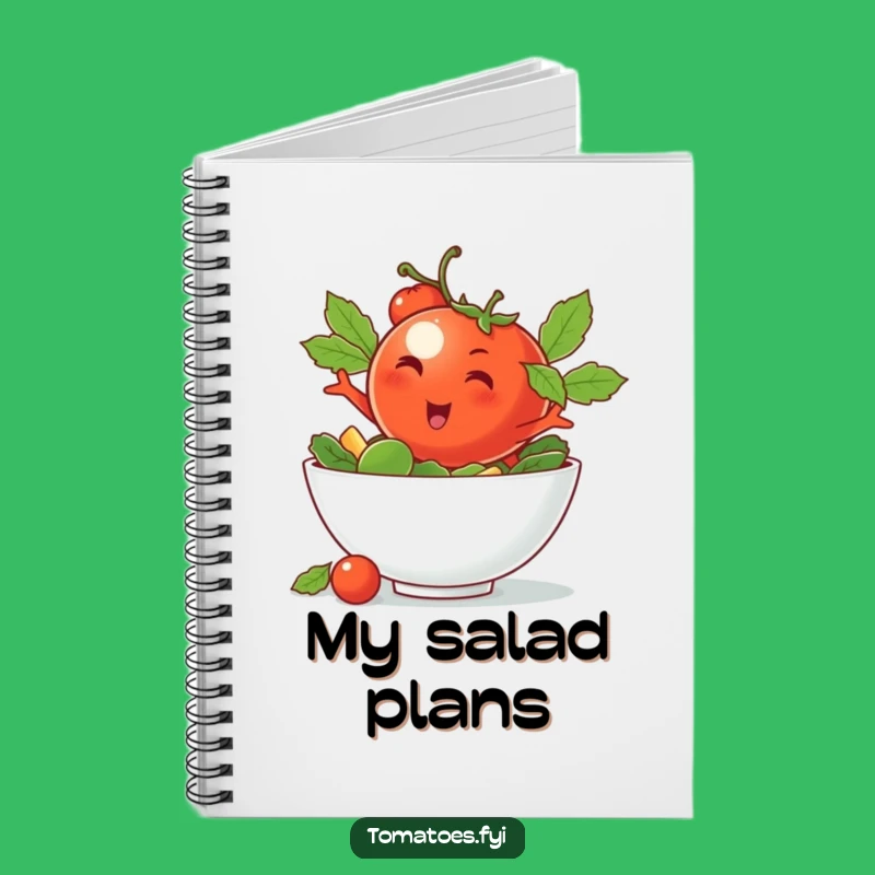 Funny Winking Tomato Notebook - Jot Down Ideas with Cool Humor Gift