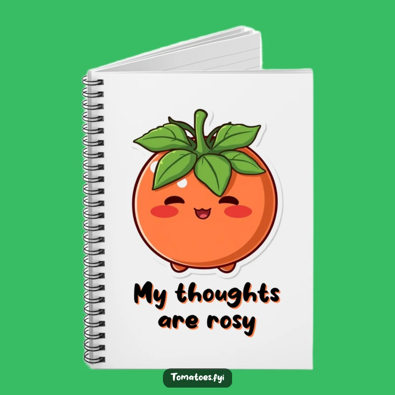 Funny Blushing Tomato Notebook: Jot Down Shy Thoughts Sweetly