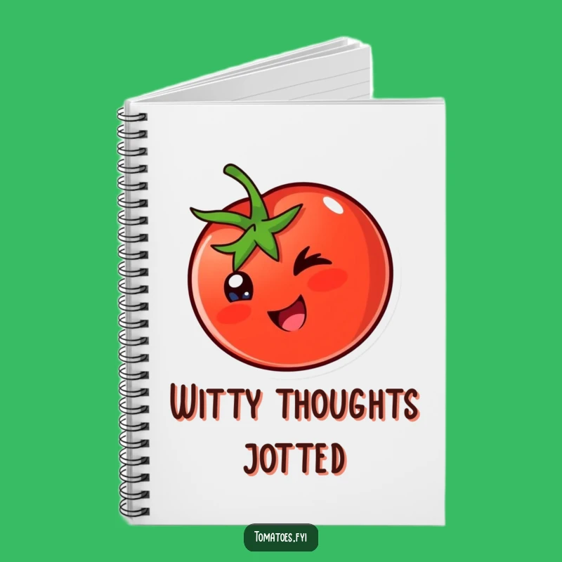 Funny Winking Tomato Notebook: Playful Ideas, Cheeky Funny Gift