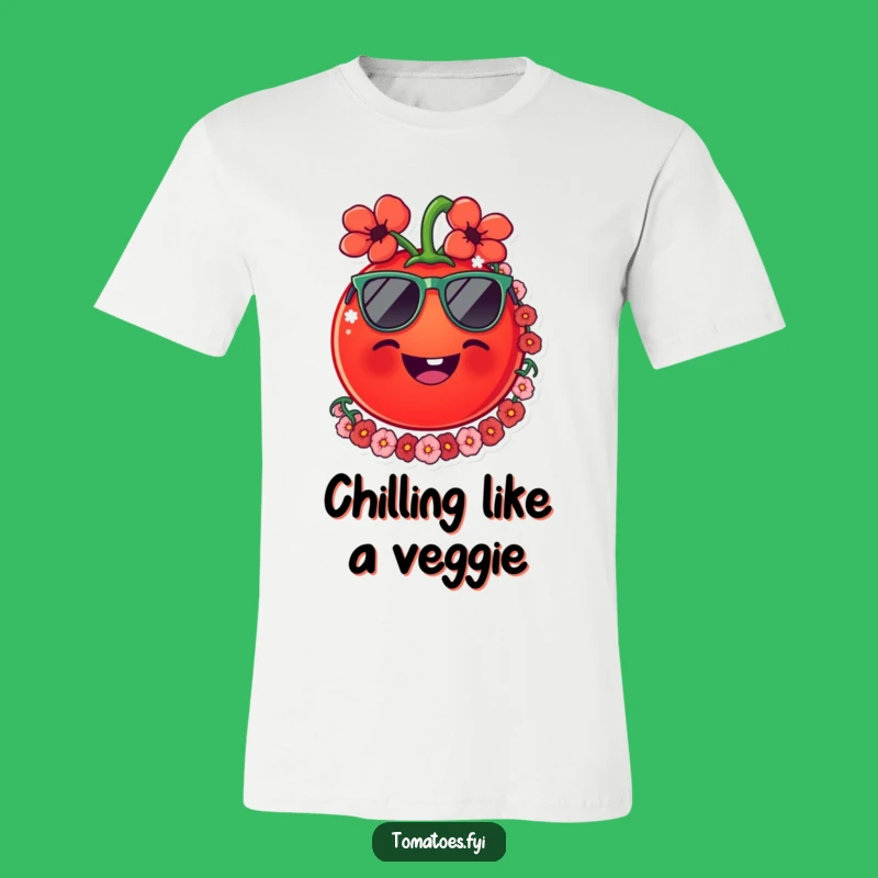 Funny Tomato Lei T-Shirt - Vacation Mode On, Get Your Laugh!