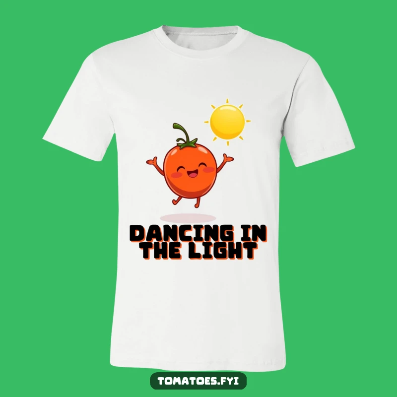Funny Dancing Tomato T-Shirt - Wear Your Happy Vibes with Humorous Style Gift