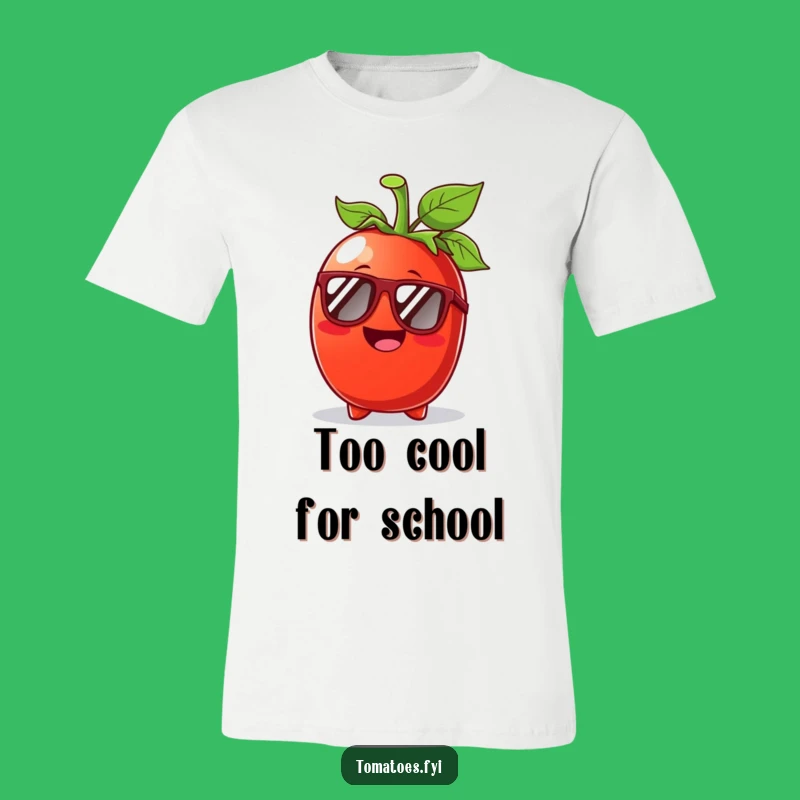 Funny Tomato Sunglasses T-Shirt: Cool sunny day fashion, ideal funny gift for men and women.