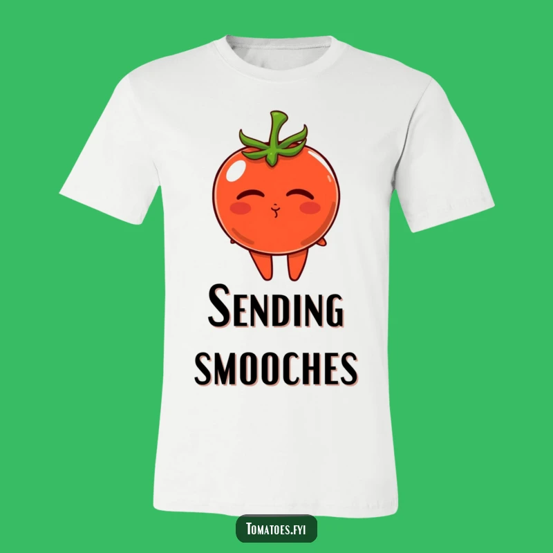 Funny Tomato T-Shirt: Kissing Character, A Sweet Funny Gift!