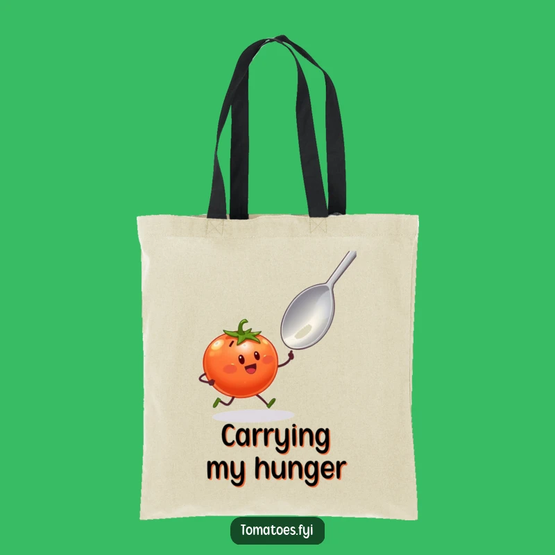 Funny Tomato Sprint Tote Bag: Humorous & Practical Foodie Accessory