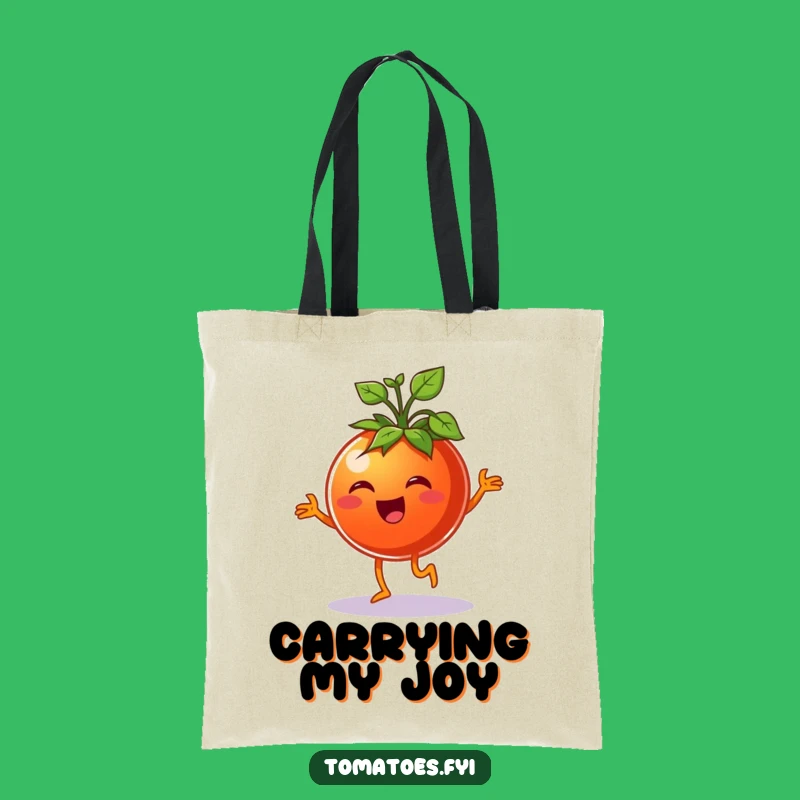 Funny Tomato Jig Tote Bag - Cheerful Veggie Carrier for Daily Fun