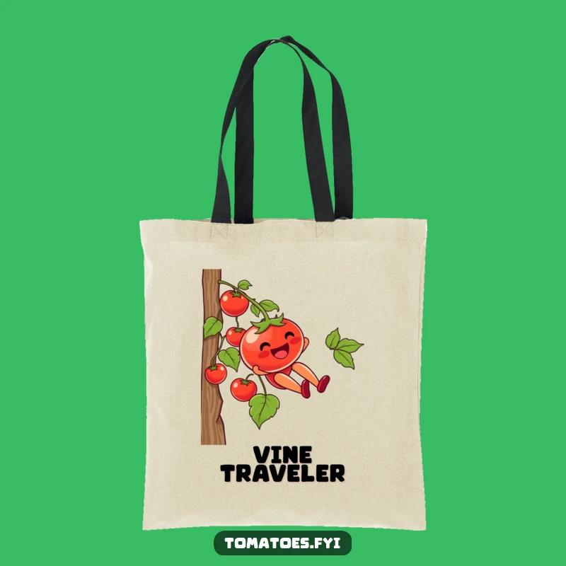 Funny Tomato Vine Slide Tote Bag: Carry Your Joyful Adventure